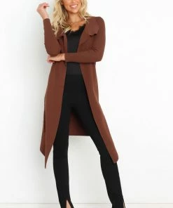 PUP30 Tracey Cardigan - Chocolate Clothing