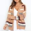 PUP52 Valrie Cardigan - Brown Stripe