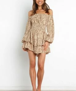 PUP44 Clothing Zanie Playsuit - Beige