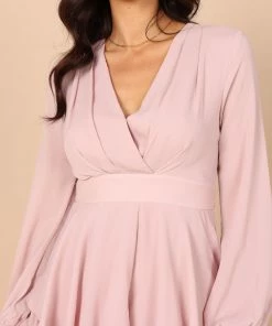 PUP44 Clothing Adalia Frill Long Sleeve Romper - Blush