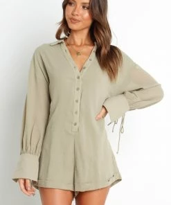 PUP14 Clothing Becky Playsuit - Sage