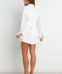 PUP14 For The Bride Becky Playsuit - White