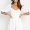 PUP58 For The Bride Billie Playsuit - White