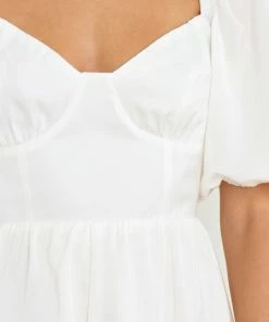 PUP58 For The Bride Billie Playsuit - White