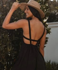 PUP3 Caffney Playsuit - Black Clothing