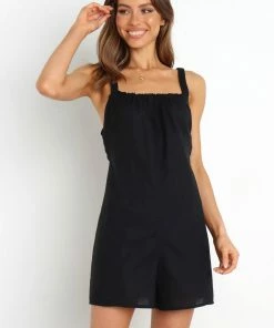 PUP3 Caffney Playsuit - Black Clothing