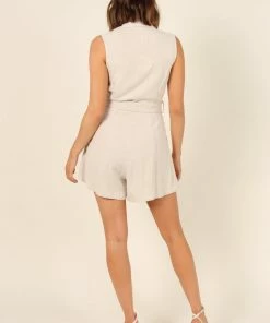 PUP8 Clothing Clyde Romper - Beige