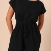 PUP61 Dorella Scoop Neck Romper - Black