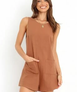 PUP55 Dory Playsuit - Tan