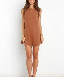 PUP55 Dory Playsuit - Tan