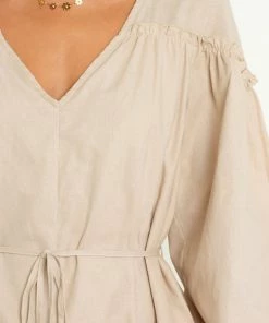 PUP14 Eden Playsuit - Beige Clothing