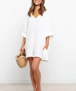 PUP3 For The Bride Egidio Playsuit - White