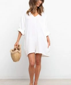 PUP3 For The Bride Egidio Playsuit - White