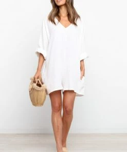 PUP3 For The Bride Egidio Playsuit - White