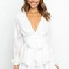 PUP7 Fance Playsuit - White