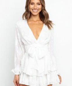 PUP7 Fance Playsuit - White