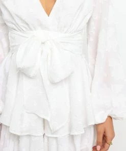 PUP7 Fance Playsuit - White