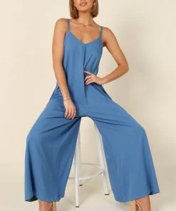 PUP49 Finley Jumpsuit - Blue