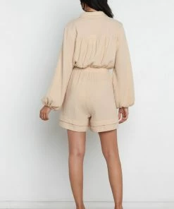 PUP4 Clothing Frances Playsuit - Cream