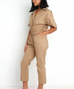 PUP55 Jourdan Jumpsuit - Tan Clothing