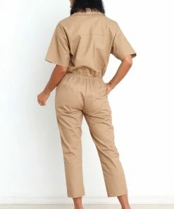 PUP55 Jourdan Jumpsuit - Tan Clothing