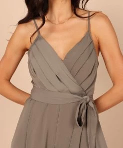 PUP44 Laroy Wide Leg Split Jumpsuit - Olive