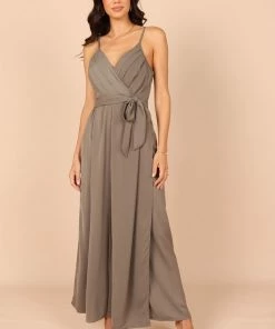 PUP44 Laroy Wide Leg Split Jumpsuit - Olive