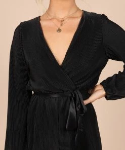 PUP51 Clothing Minelli Pleated Romper - Black