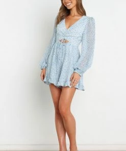 PUP58 Clothing Numu Playsuit - Blue Floral
