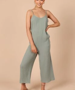 PUP61 Rhanni Straight Leg Jumpsuit - Sage
