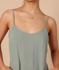 PUP61 Rhanni Straight Leg Jumpsuit - Sage