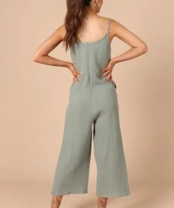 PUP61 Rhanni Straight Leg Jumpsuit - Sage