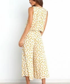 PUP29 Riley Jumpsuit - Yellow