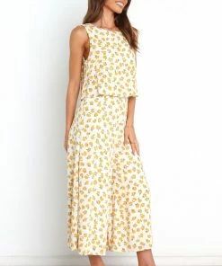 PUP29 Riley Jumpsuit - Yellow