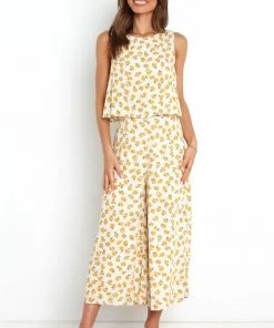 PUP29 Riley Jumpsuit - Yellow