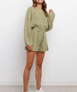 PUP6 Saige Romper - Olive Clothing