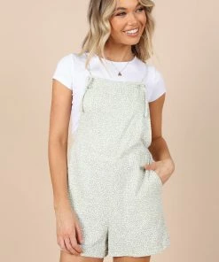 PUP8 Shari Romper - Green Animal