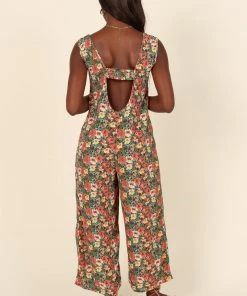 PUP3 Surreal Jumpsuit - Orange Floral