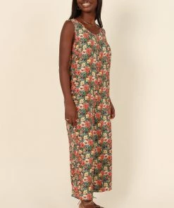 PUP3 Surreal Jumpsuit - Orange Floral