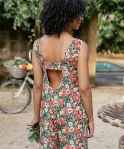 PUP3 Surreal Jumpsuit - Orange Floral