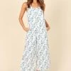 PUP3 Surreal Jumpsuit - White Floral