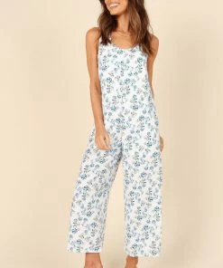 PUP3 Surreal Jumpsuit - White Floral
