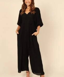 PUP3 Suzana Wide Leg Jumpsuit - Black