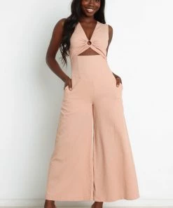 PUP3 Waylon Jumpsuit - Beige Clothing