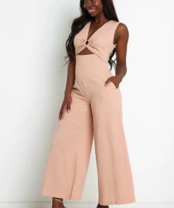 PUP3 Waylon Jumpsuit - Beige Clothing