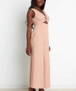 PUP3 Waylon Jumpsuit - Beige Clothing