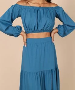 PUP44 Carlotta Two Piece Set - Blue Clothing
