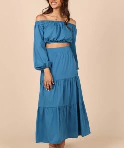 PUP44 Carlotta Two Piece Set - Blue Clothing