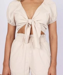 PUP65 Crystal Two Piece Set - Beige Clothing