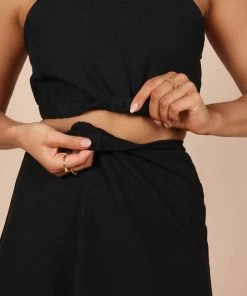 PUP65 Ellis Cut Out Dress - Black